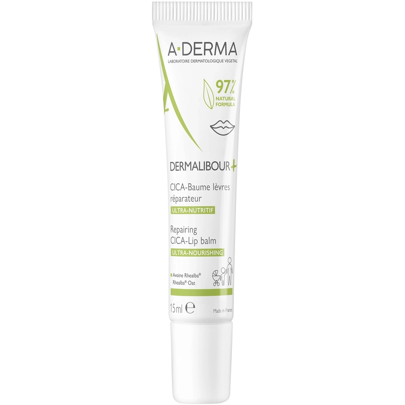 -derma Dermalibour  Repairing Cica-lip Balm 15 Ml