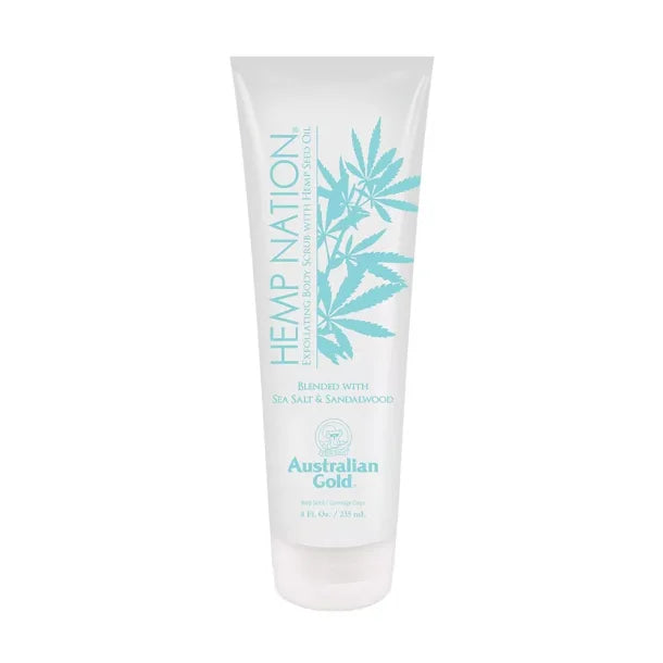 Australian Gold Hemp Nation Sea Salt   Sandalwood Body Scrub  235 Ml  Hos Frisøren   Baronen