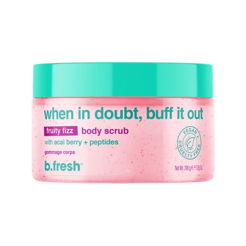 Tan   Fresh  When In Doubt  Buff It Out  Fruity Fizz Body Scrub  200 Ml Hos Frisøren   Baronen