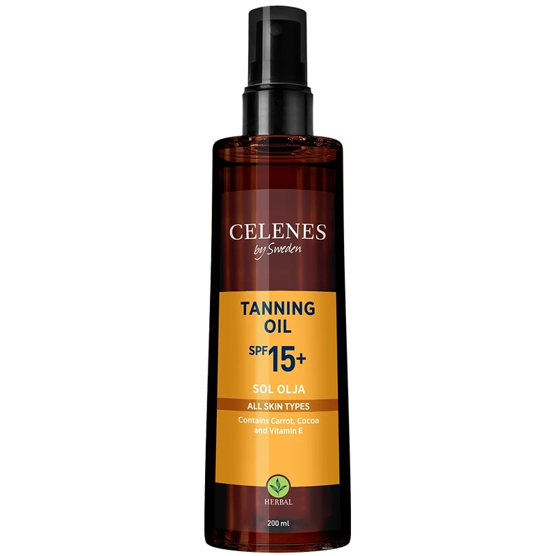Celenes Herbal Tanning Oil Spf 15 200 Ml