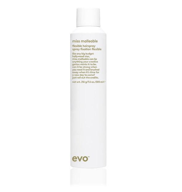 Evo Miss Malleable Hairspray 285ml Hos Frisøren   Baronen