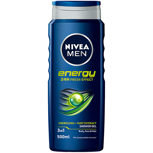 Nivea Energy For Men  -in-  Shower Gel  500 Ml