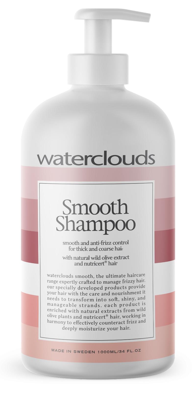 Waterclouds Smooth Shampoo 1000ml Hos Frisøren   Baronen