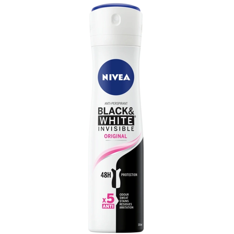 Nivea Black & White Usynlig Spray 150 Ml
